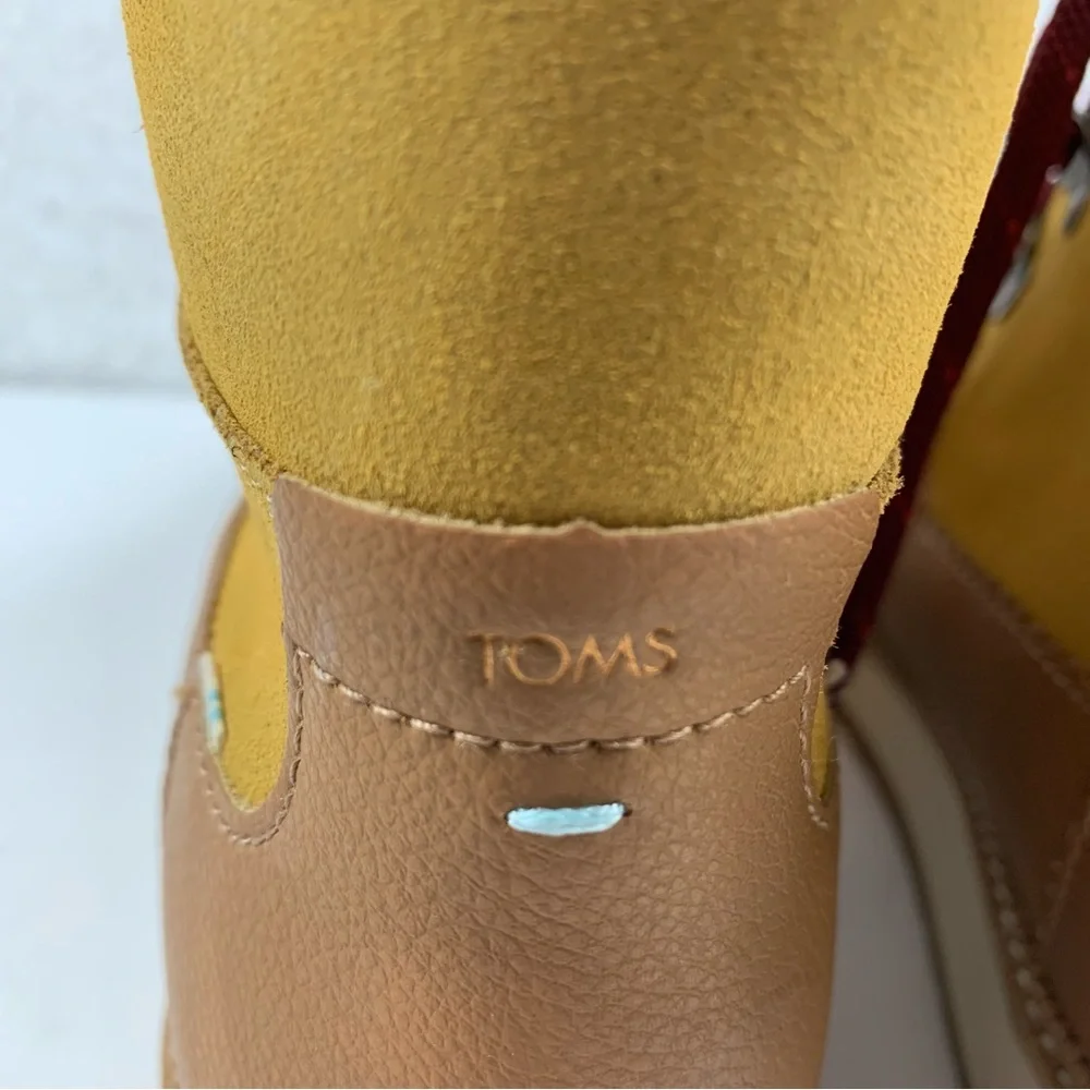 Tom's Mesa Hiking Boots Honey Oil Nubuck Suede Shoes Women's Size‎ 10 NWOB 7303 - Picture 8 of 10